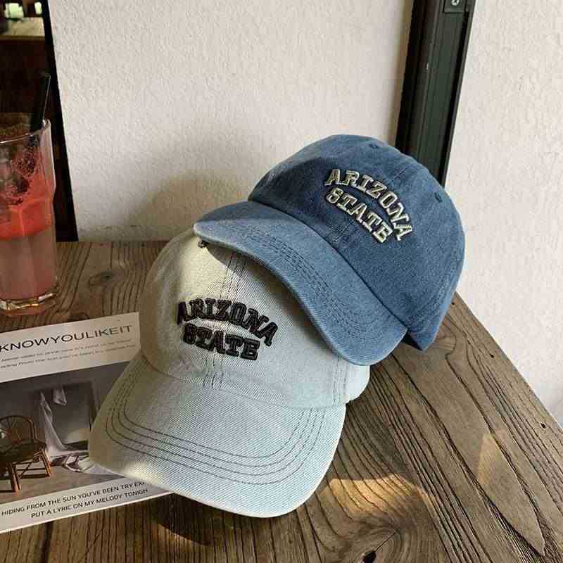 Unisex Vintage-Inspired Embroidered Denim Cap Kalsten