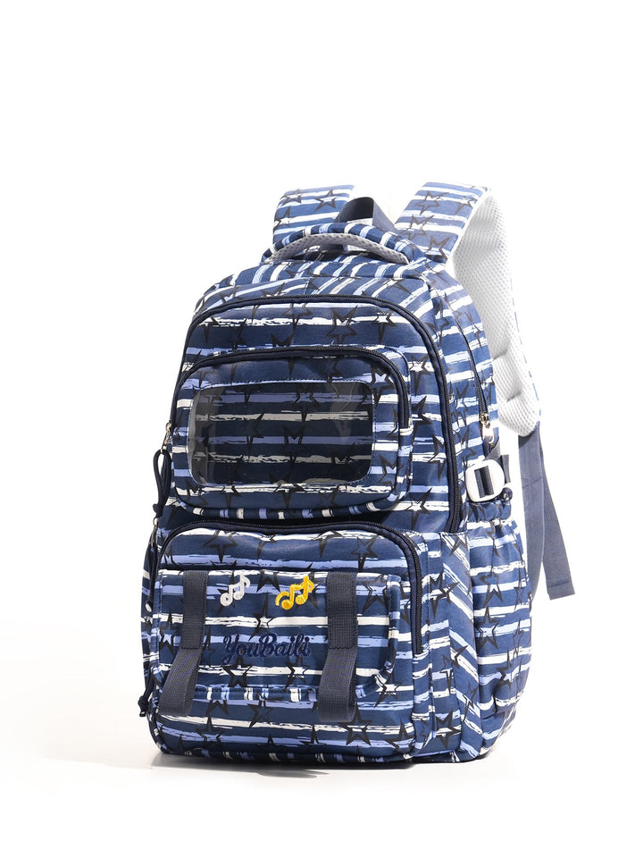 Multi-Compartment Music Theme School Backpack