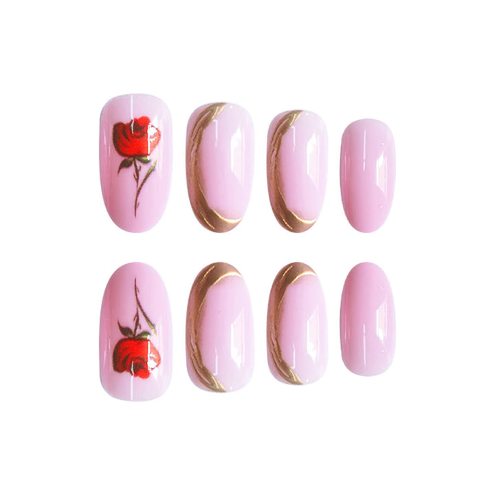 Floral Rose Nail Art Kalsten