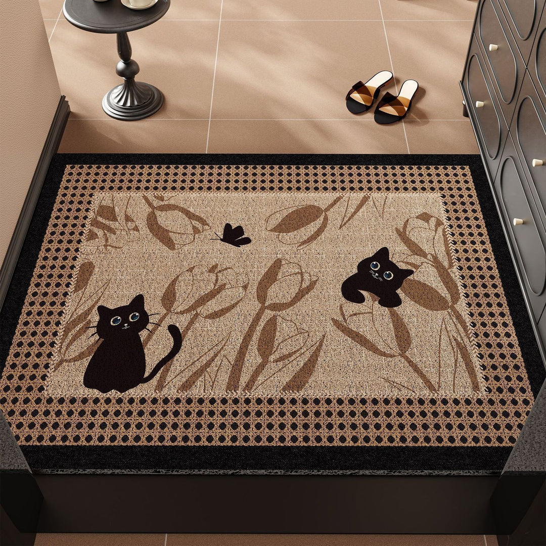 Playful Animal-Themed Welcome Mat