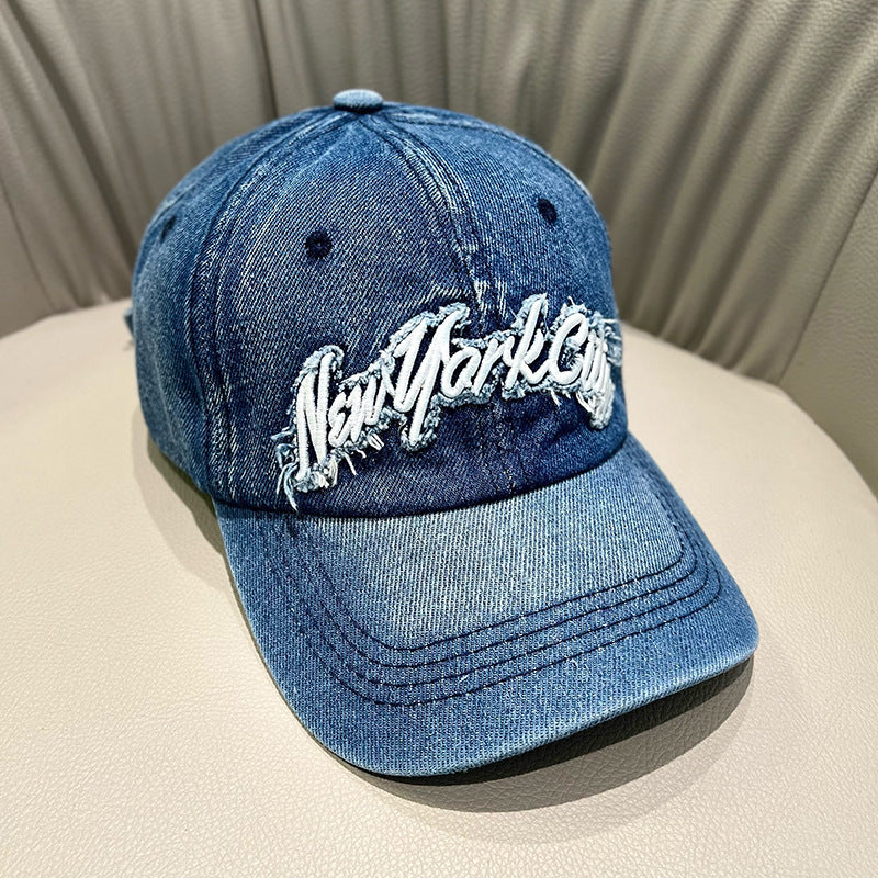 Women's Distressed Denim Cap Kalsten