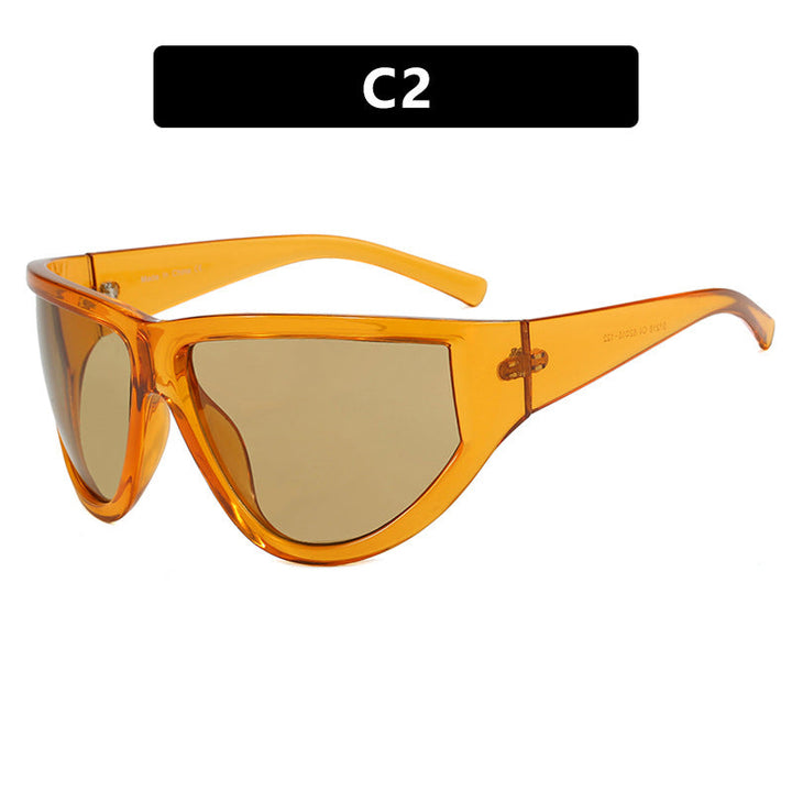 Women's futuristic sunglasses with sporty design and flexible lenses Kalsten