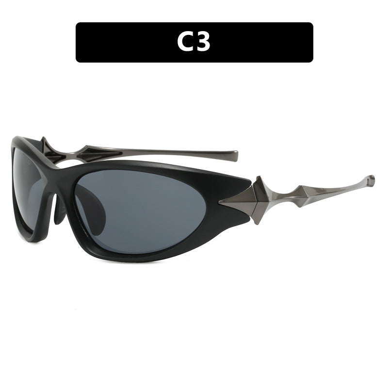 Women's futuristic sports sunglasses with ergonomic design Kalsten