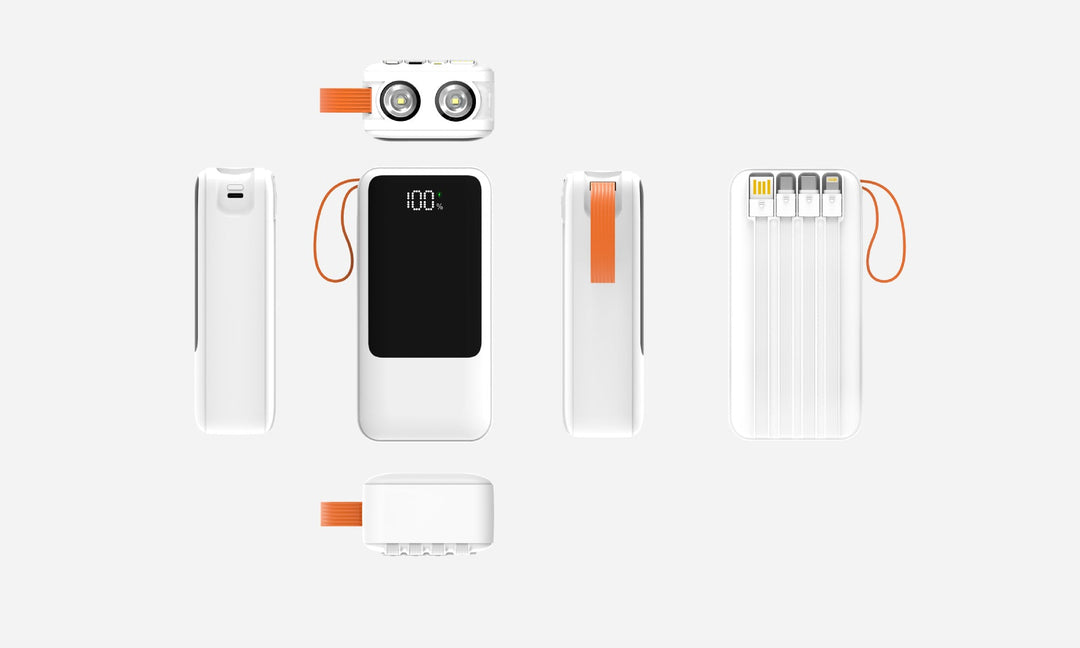 Portable power bank with smart LED display and multifunctional charging ports Kalsten