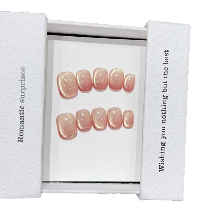 Artificial Nail Set with Shimmering Accents Kalsten