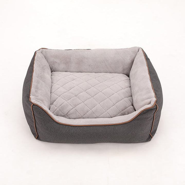 Cozy Quilted Dog Bed
