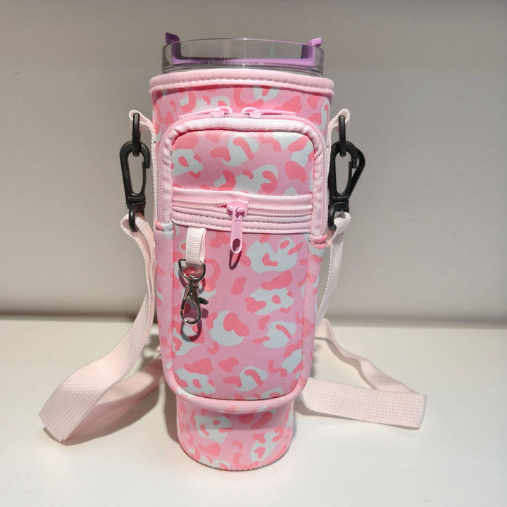 Ladies trendy and sparkling drinking bottle with shoulder bag Kalsten