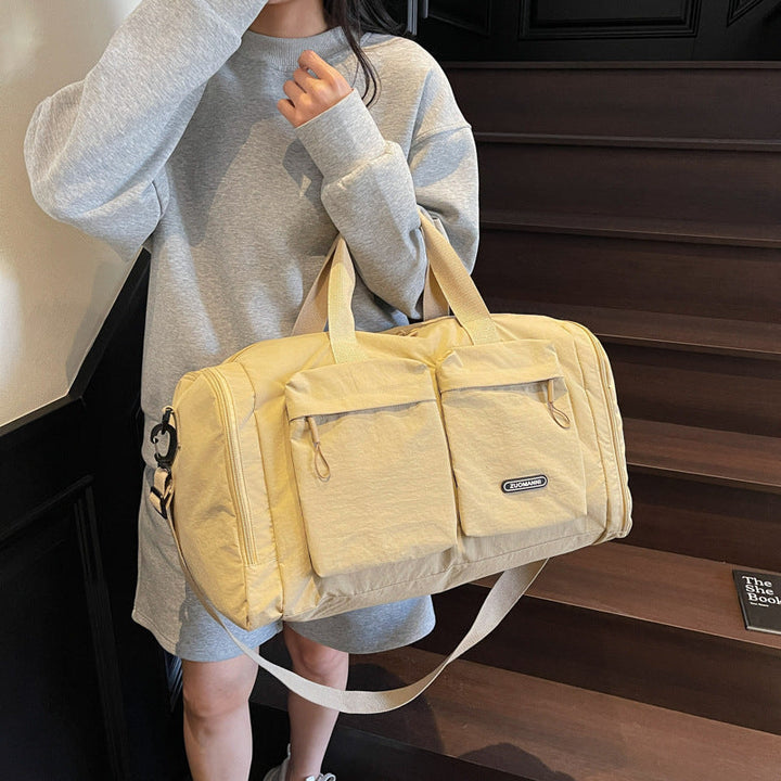 Sporty Travel Bag With Several Exterior Pockets Kalsten