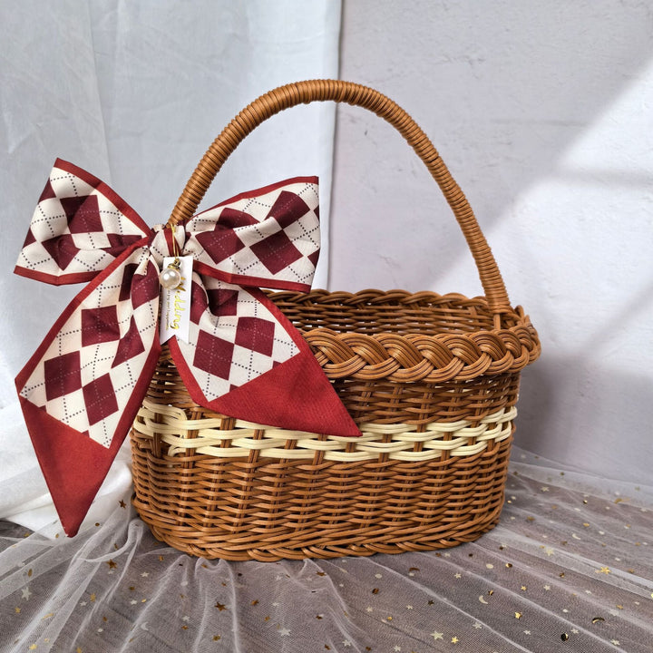 Women elegant handwoven shopping basket Kalsten
