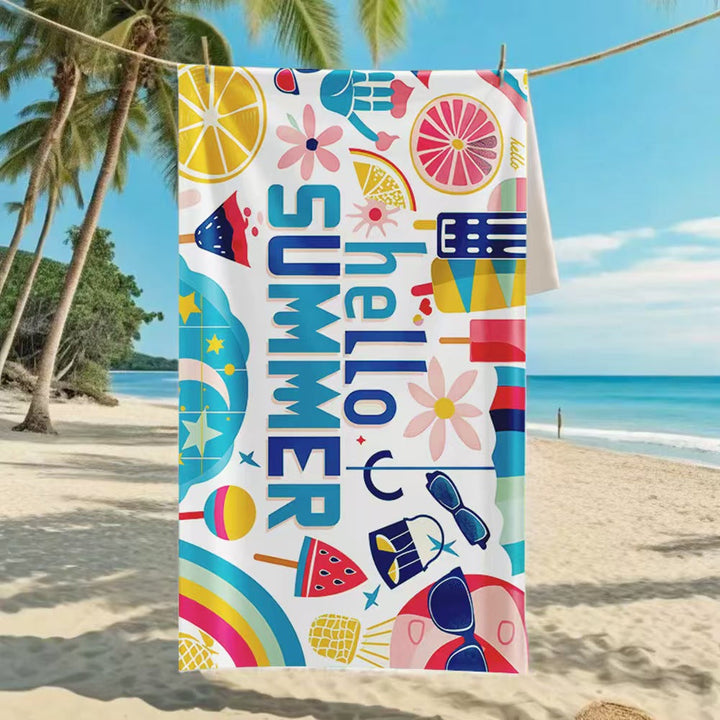 Women's beach towel with creative golf theme Kalsten