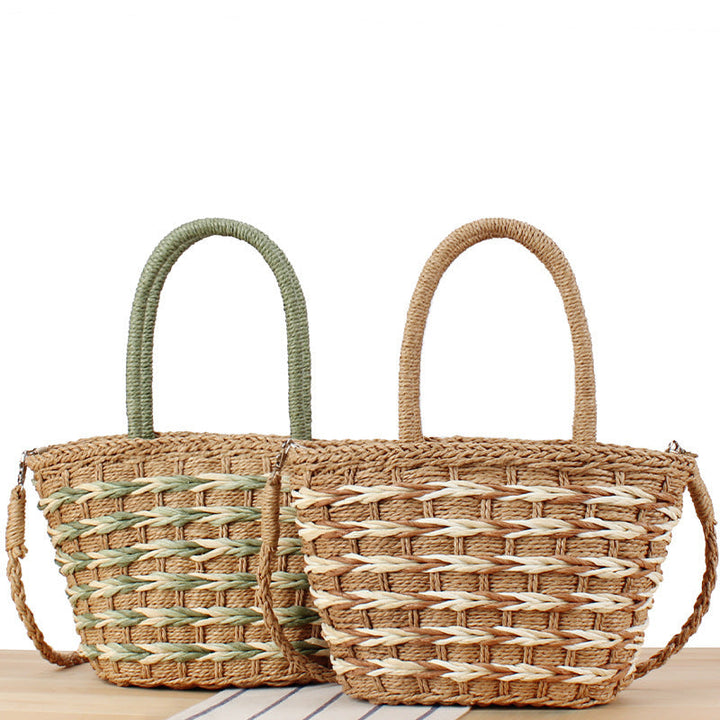 Braided Designer Handbag with Removable Shoulder Strap Kalsten