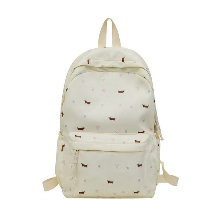 Backpack with Playful Dog Pattern Kalsten