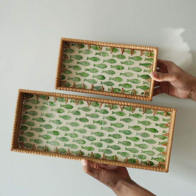 Elegant serving platter made of natural materials Acalora