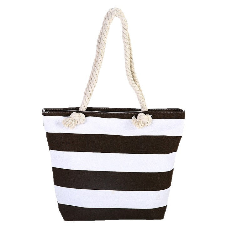 Beach bag made of high-quality canvas with robust rope handles Kalsten