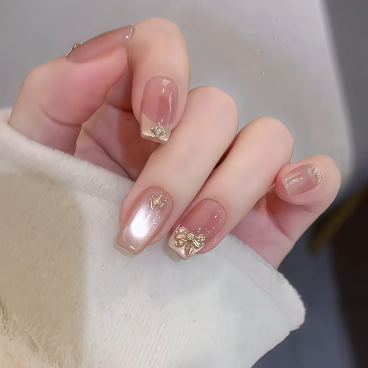 Artificial artificial nails with elegant glitter details Kalsten
