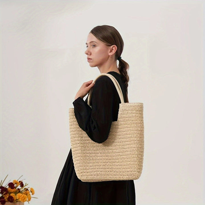 Handcrafted natural fiber tote bag Kalsten