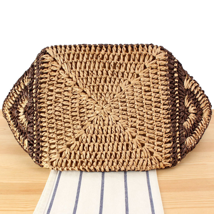 Large Beach Bag Made of Woven Bast Kalsten