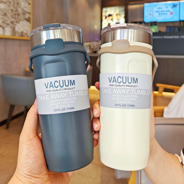 Women double-walled thermos mug with non-slip silicone base Kalsten