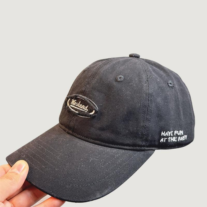 Men's Casual Distressed Embroidered Baseball Cap Kalsten