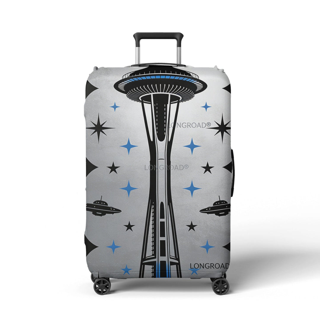 Women's suitcase cover in futuristic design Kalsten