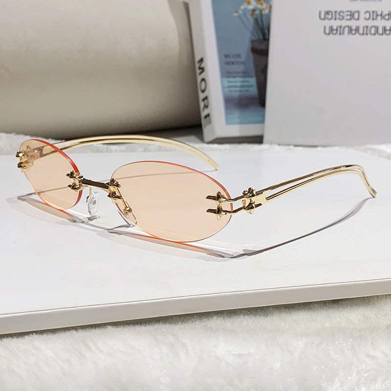 Women's elegant metal glasses with filigree design Kalsten