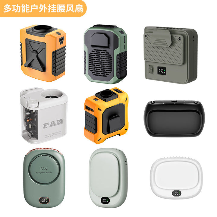 Unisex nan rechargeable clip-on portable fan with adjustable speed and digital battery indicator Kalsten