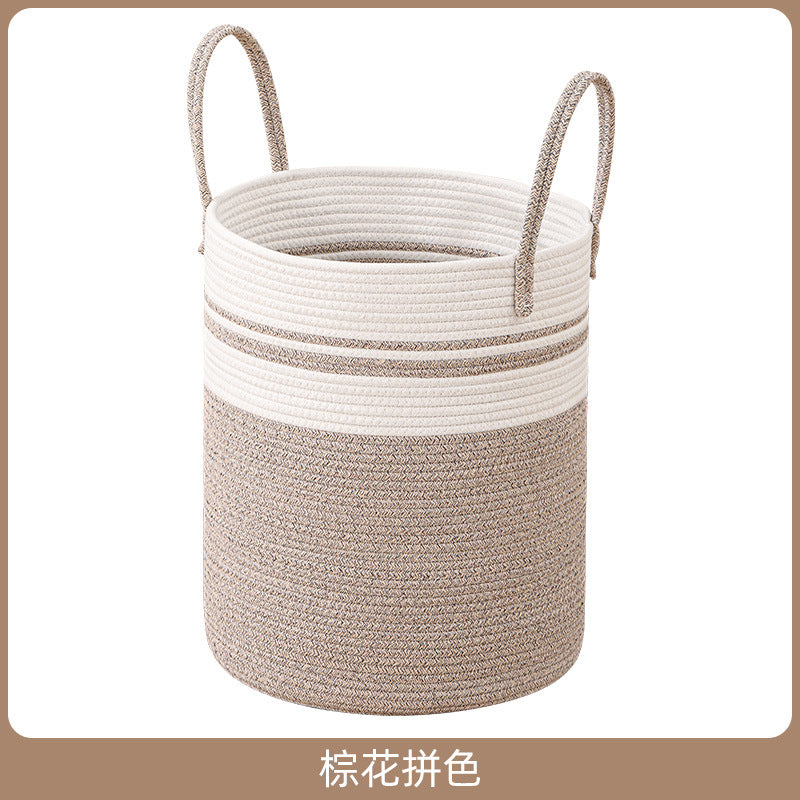 Women's decorative storage basket with two practical handles Kalsten