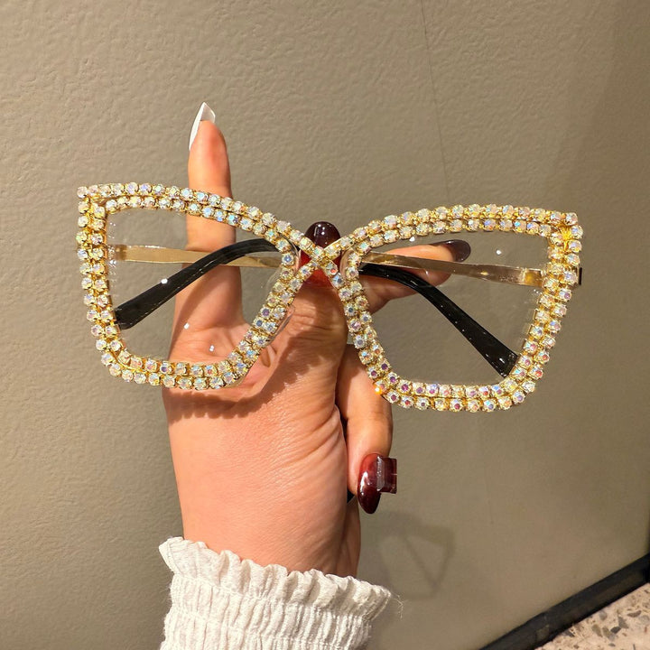 Women's extravagant sunglasses with sparkling crystal frame Kalsten