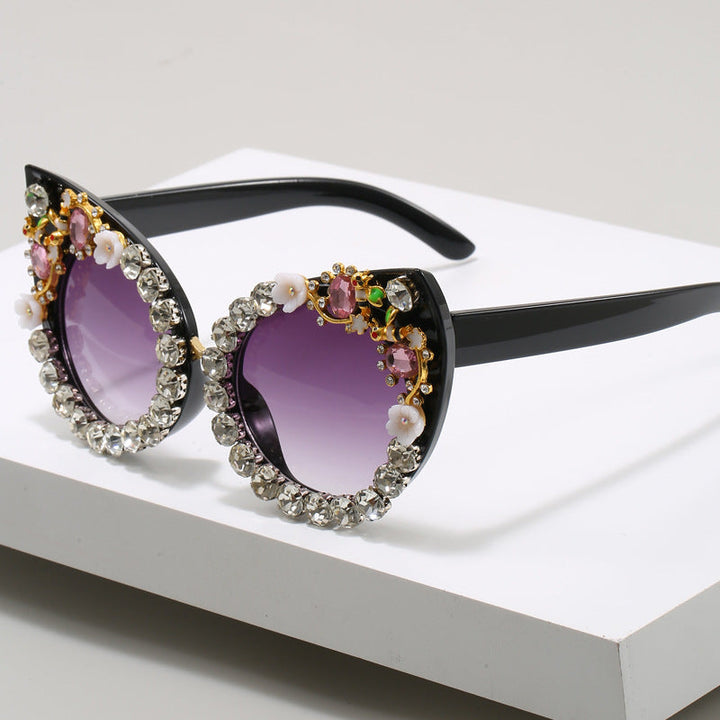 Women's Heart-shaped Sunglasses with Sparkling Accents Kalsten