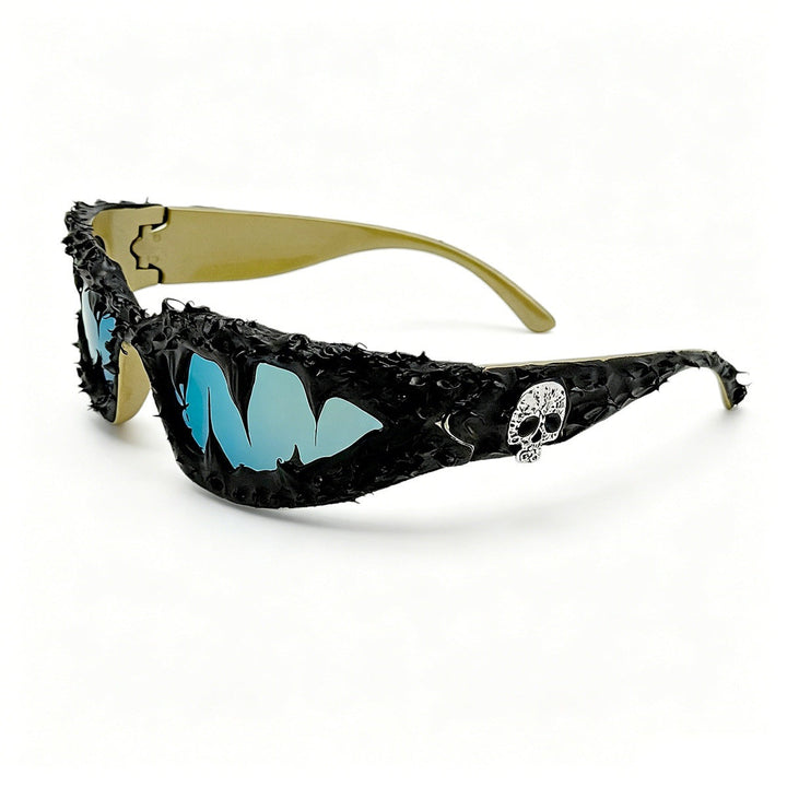 Ladies creative fashion sunglasses with unique spikes and skull design Kalsten