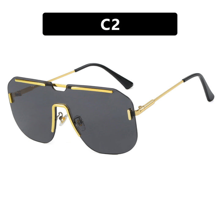 Women's geometric sunglasses with stylish metal frame and UV protection Kalsten