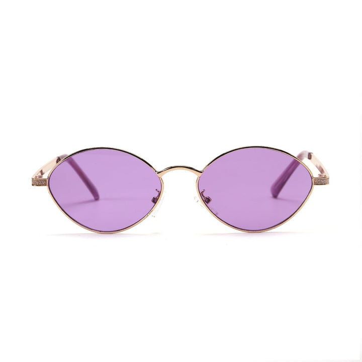 Women's fashionable round sunglasses with luxurious accents Kalsten