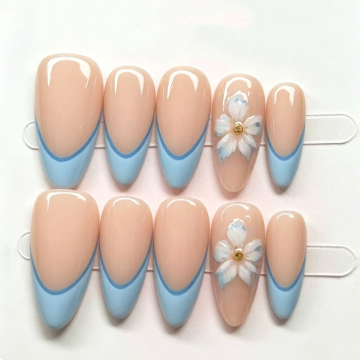 Nature-Themed Artistic Press-On Nail Set Kalsten