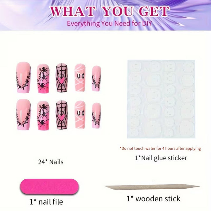 Halloween-Themed Art Nail Set Kalsten