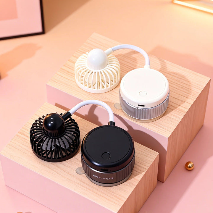 Ladies portable table fan with flexible adjustable tilt mechanism and powerful air circulation Kalsten