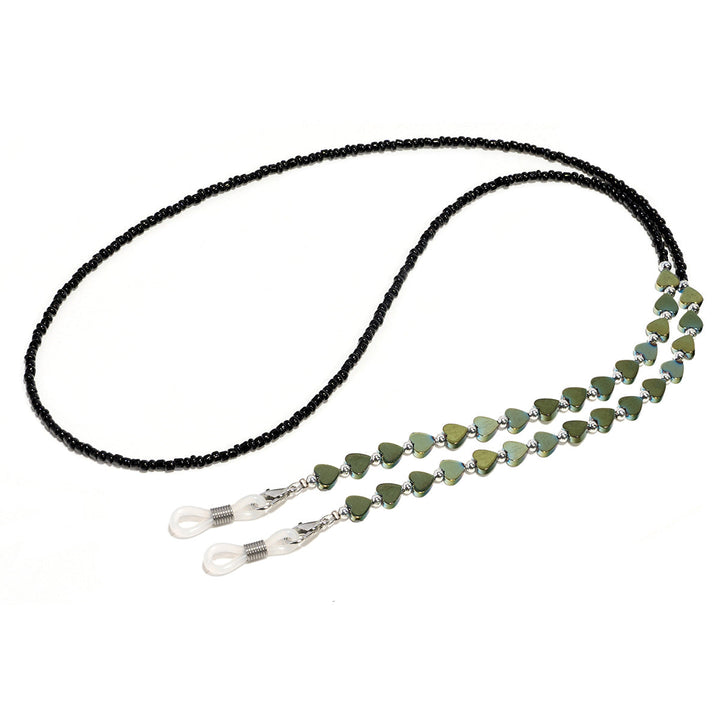 Heart-Shaped Beaded Eyewear Chain Kalsten