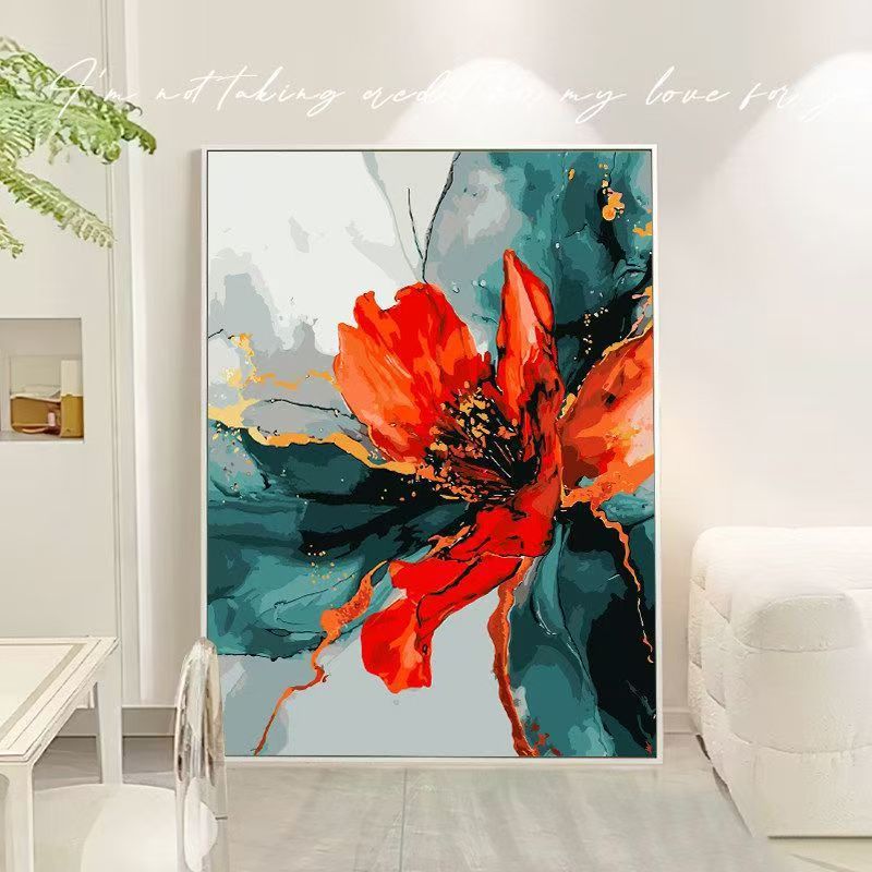 Floral Abstract Canvas Art Kalsten