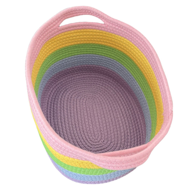 Women's storage basket with colorful stripes Kalsten