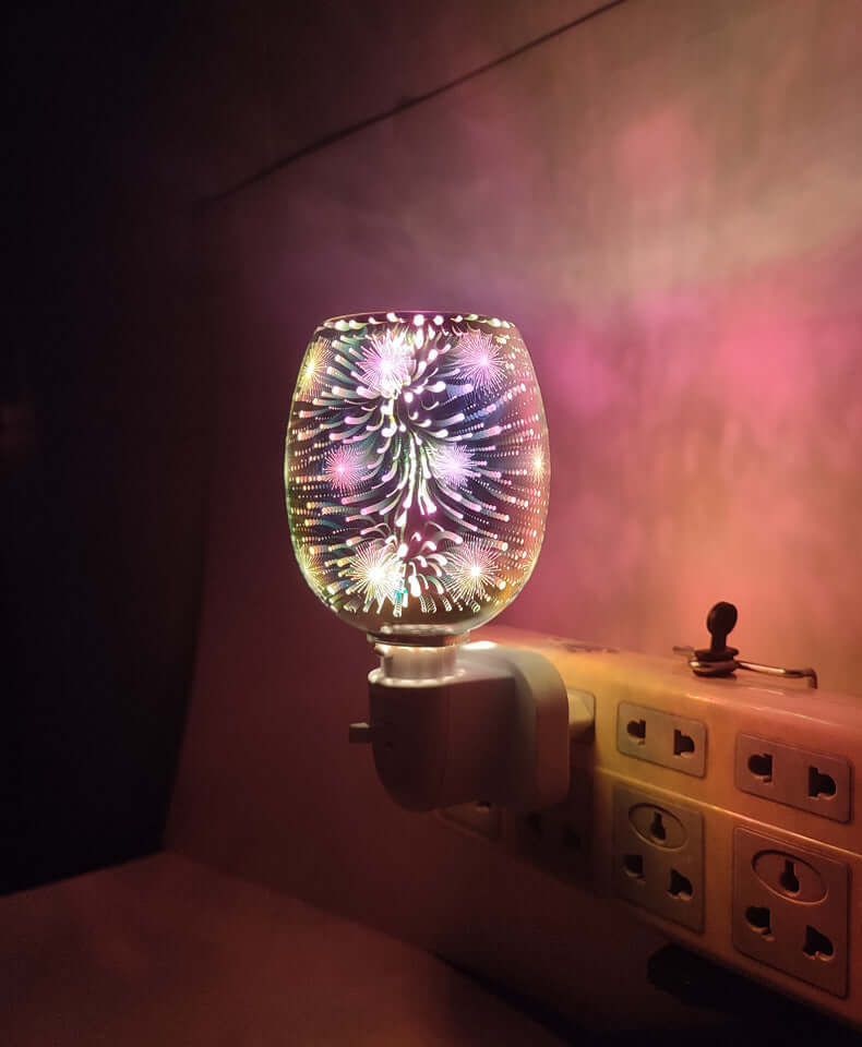 3D Glass Aromatherapy Wax Melting Lamp Small Night Lamp | Kalsten