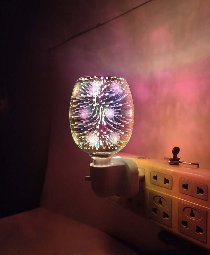 3D Glass Aromatherapy Wax Melting Lamp Small Night Lamp | Kalsten