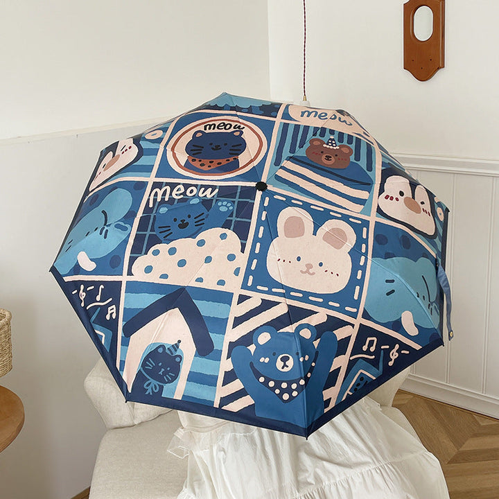 Women's Automatic Umbrella with Creative Pattern Kalsten