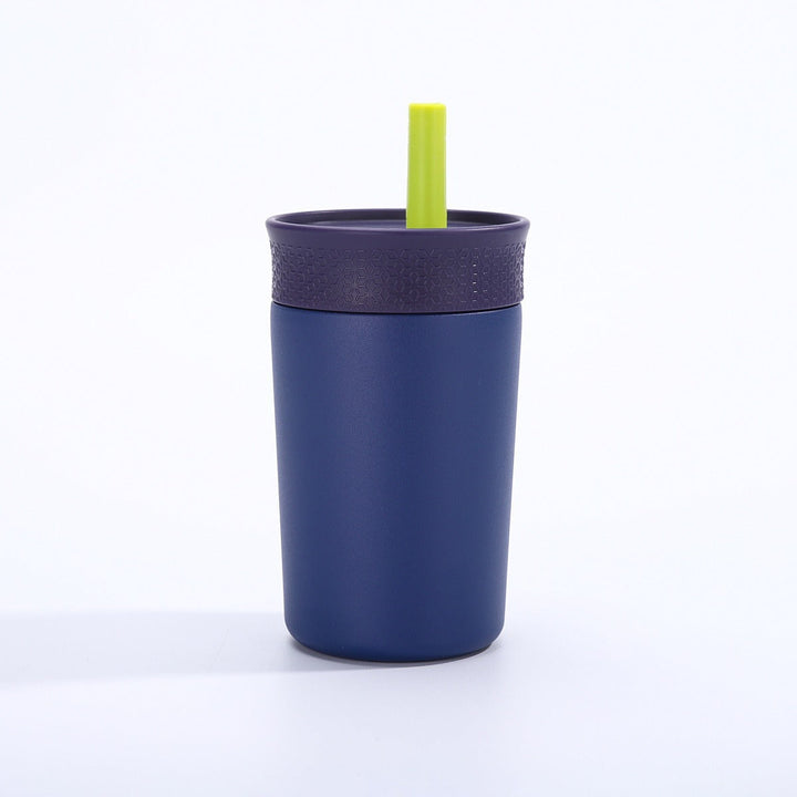 Women insulated coffee cup with integrated straw Kalsten