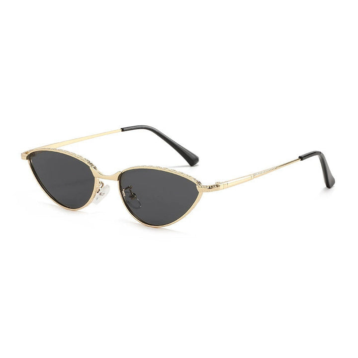 Ladies Cat-Eye Sunglasses with Rhinestone-Embellished Frame and Protective Lenses Kalsten