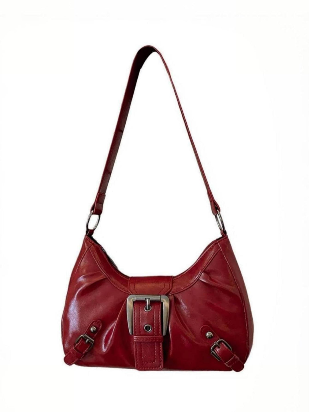 Shoulder bag with trendy design and decorative buckle closure Kalsten