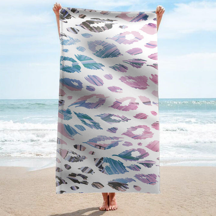 Beach towel with tropical flamingo pattern Kalsten