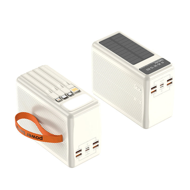 Solar Power Bank with Multifunctional USB Connections and Digital Charge Level Indicator Kalsten
