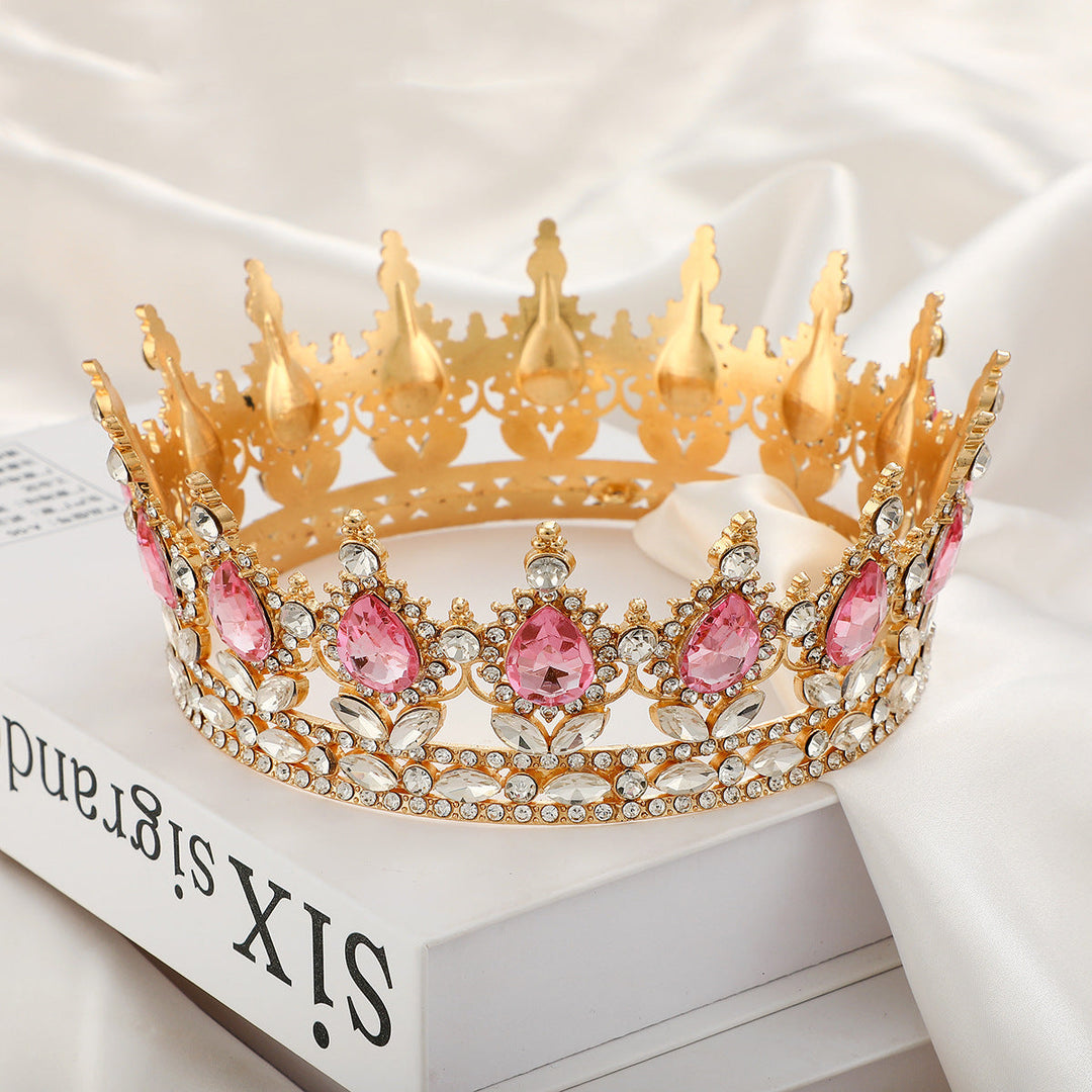 Ladies Luxurious Festive Crown with Shining Gemstones Kalsten