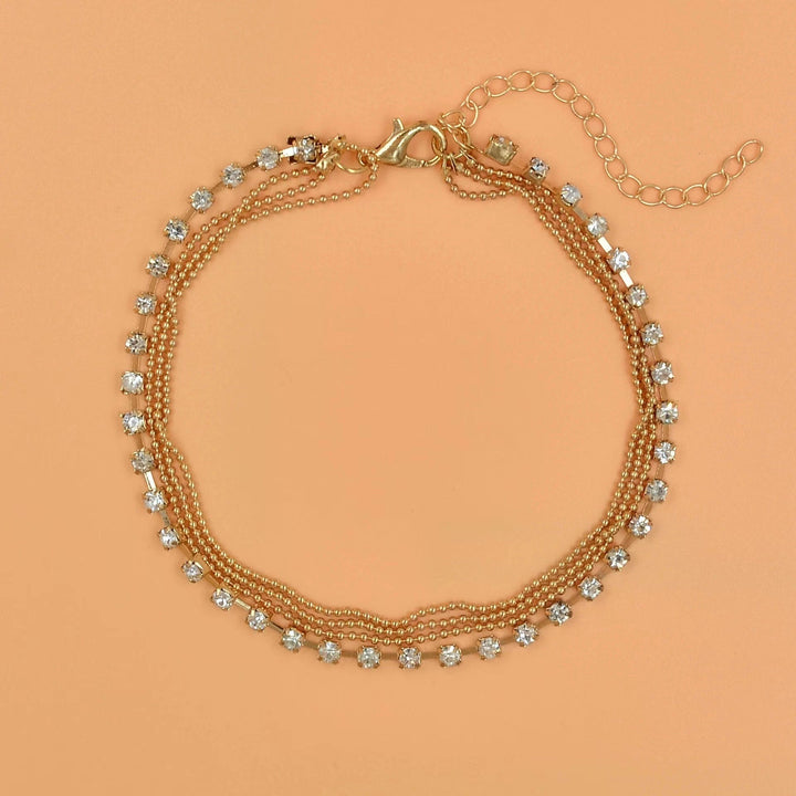 Elegant Double Layered Anklet Kalsten