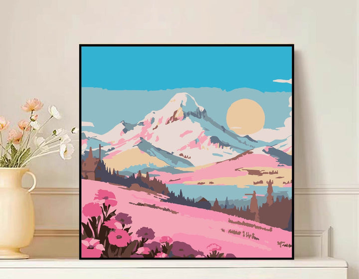 Scenic Mountain Landscape Canvas Art Kalsten
