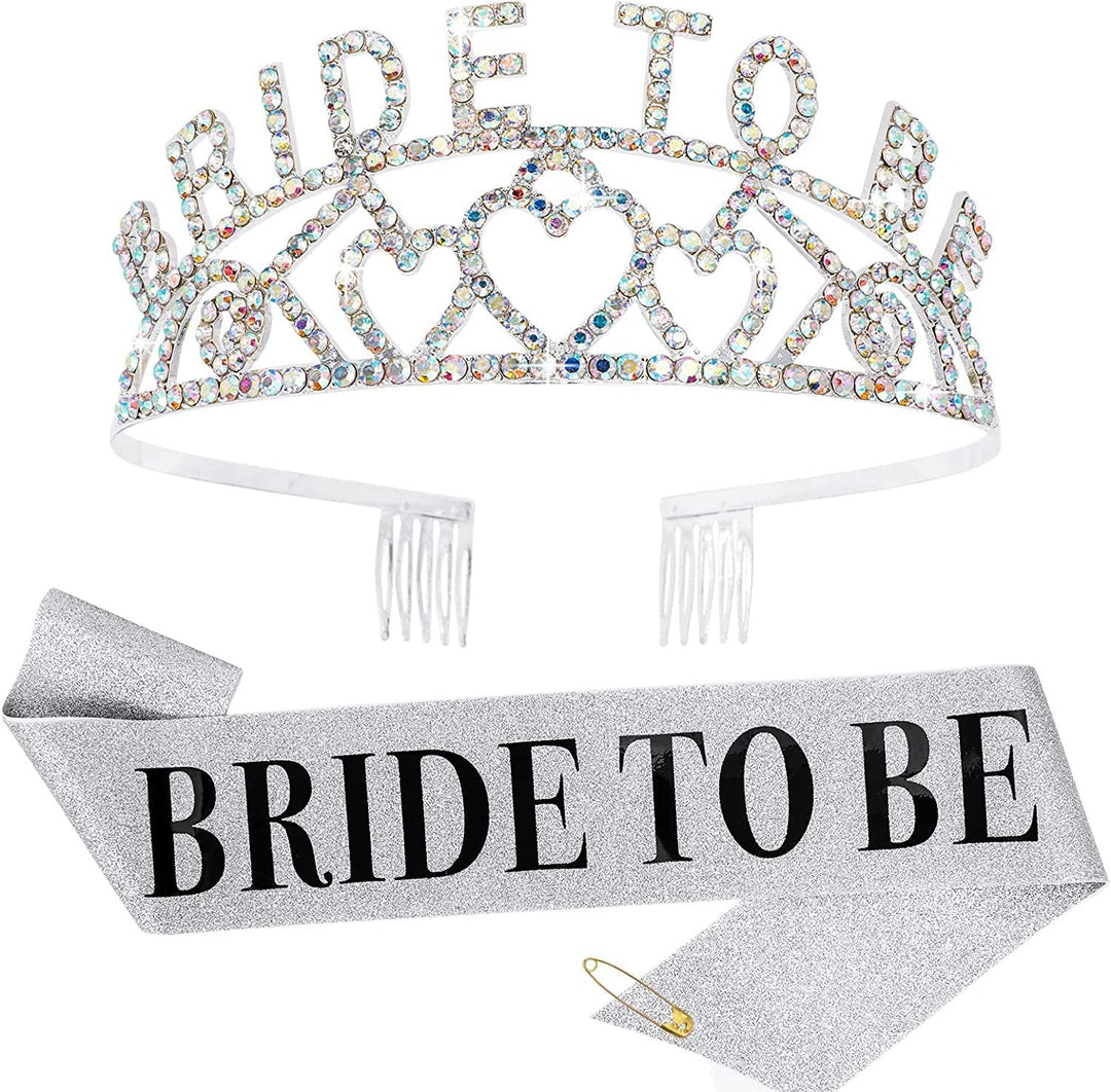 Women's Glittering Tiara with Heart Motifs Kalsten